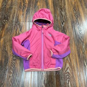 Northface Toddler 2T Pink & Purple Reversible Hooded Coat Jacket‎
